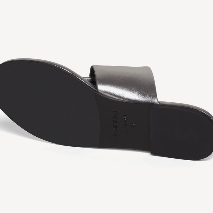 エムミーエメ サンダル The Michela - Gunmetal - Metallic Nappa - M.Gemi