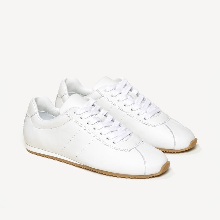 The Morena - White - Tumbled Leather - M.Gemi