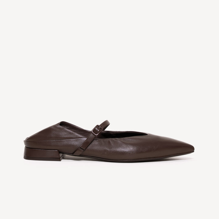 マキシム・モーフラ、「LE PONT DE LEGUENAY, BRUGES」 The Loriana - Chocolate - Nappa - M.Gemi