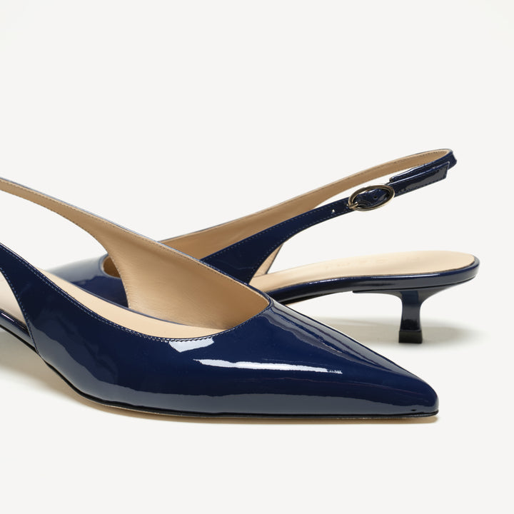 The Lisinda - Navy - Patent - M.Gemi