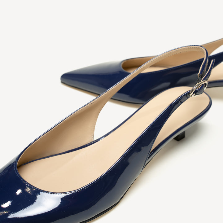 The Lisinda - Navy - Patent - M.Gemi