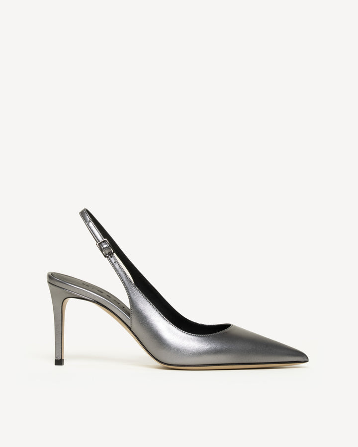 メリー The Valeria 80mm - Gunmetal - Metallic Leather - M.Gemi