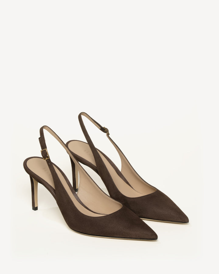 The Valeria 80mm - Chocolate - Suede - M.Gemi