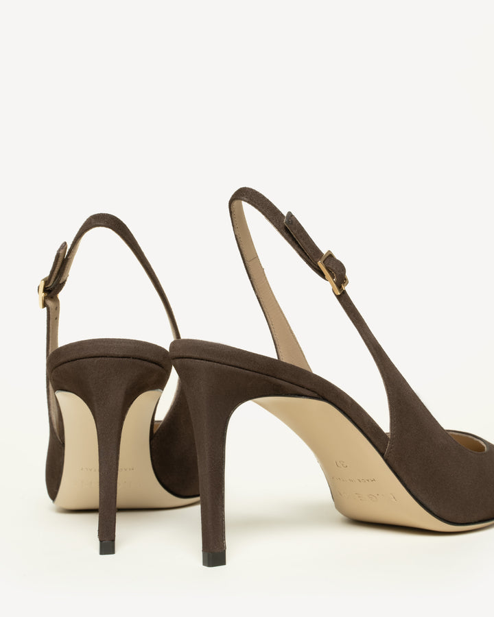 The Valeria 80mm - Chocolate - Suede - M.Gemi