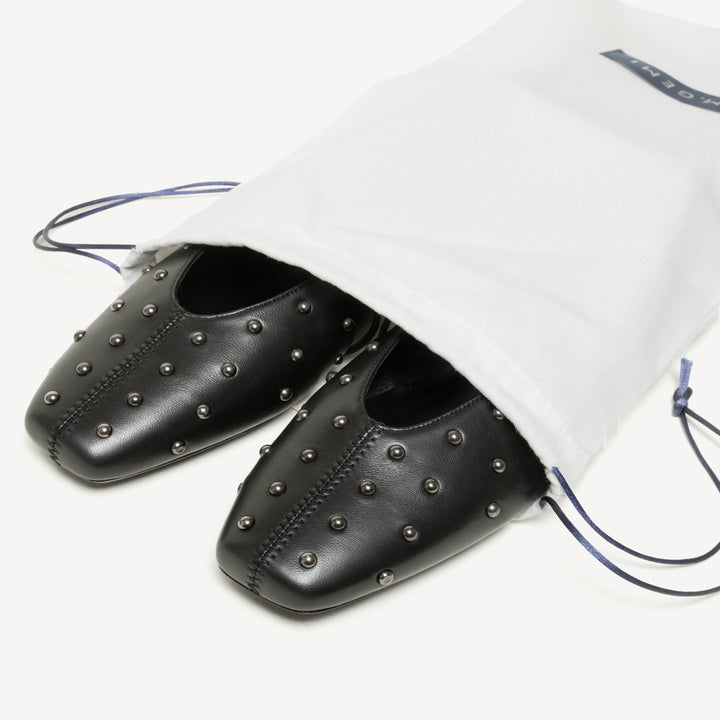 The Una - Black Nappa with Studs - M.Gemi display picture 3