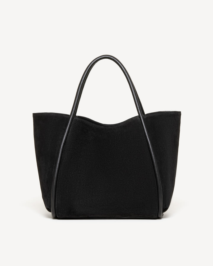 black vegan suede traveller tote bag for Women Work 25L Large Travel Leather Ladies Handbags Weekender Purses : Clothing, Shoes & Jewelry Career Enhancement) program The Ursula Tote Bag Women's