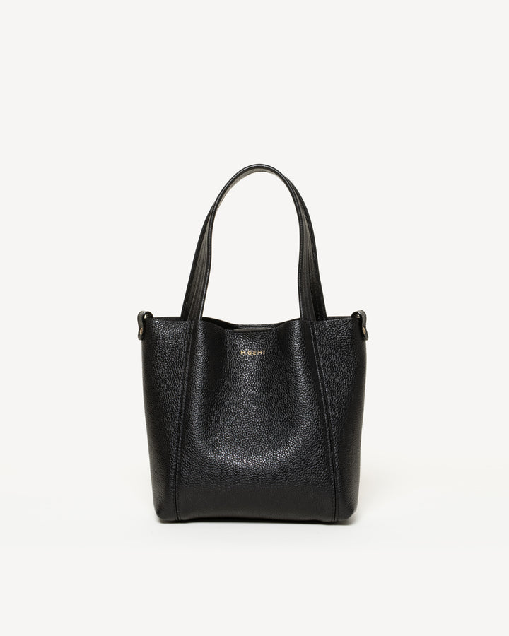 The Lola Small Convertible Tote - Black - Leather - M.Gemi