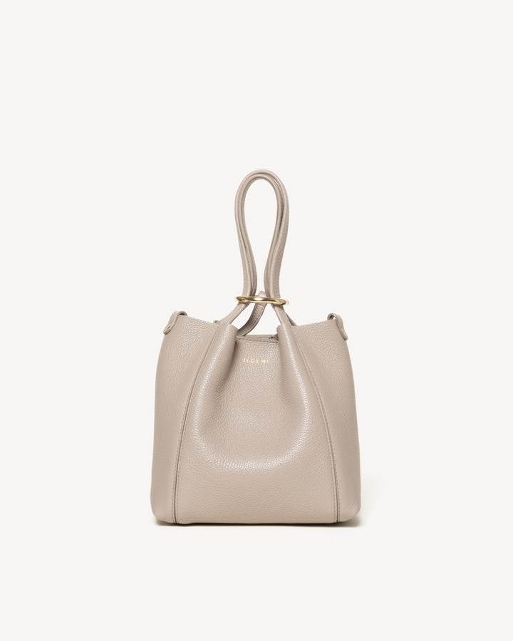 The Lola Small Convertible Tote - Oatmeal - Leather - M.Gemi