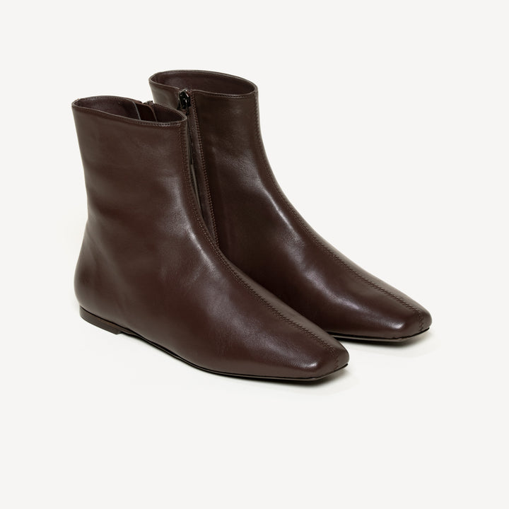 The Una Bootie - Chocolate - Nappa - M.Gemi