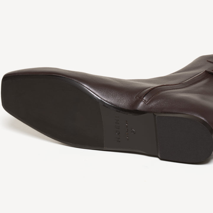 The Una Bootie - Chocolate - Nappa - M.Gemi