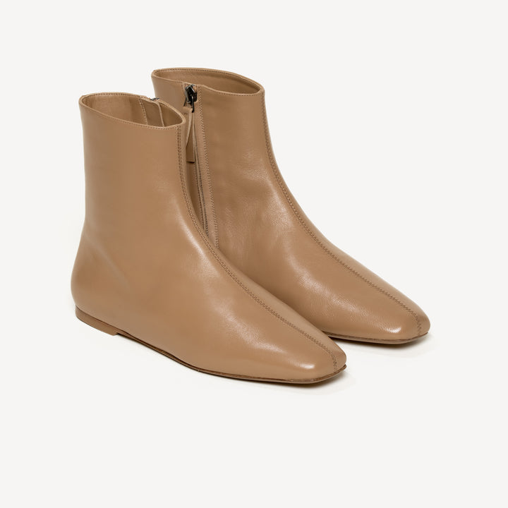 The Una Bootie - Light Tan - Nappa - M.Gemi