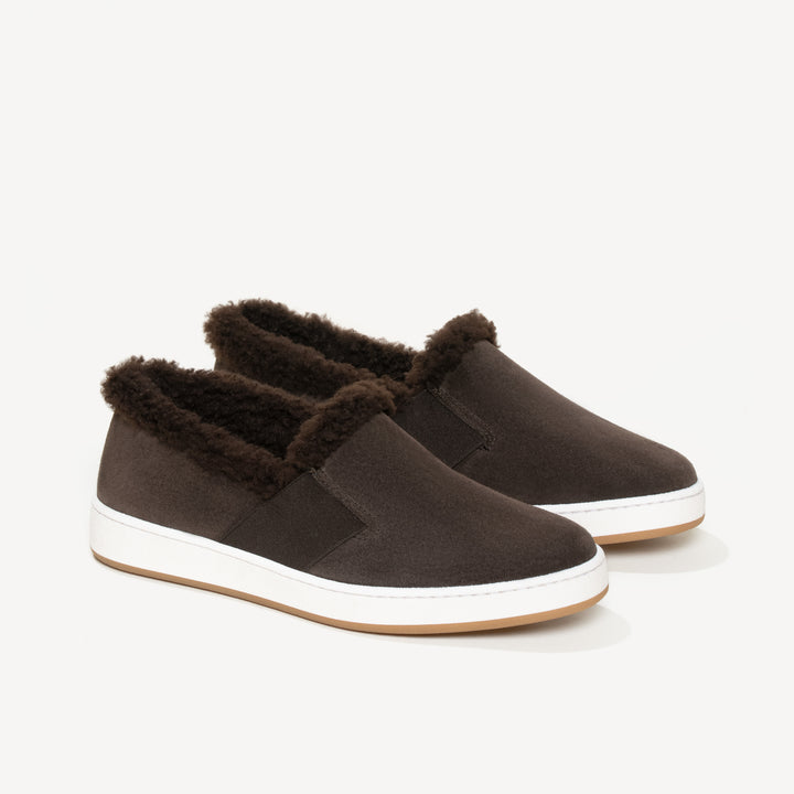 The Cerchio Due Shearling - Chocolate - Suede - M.Gemi
