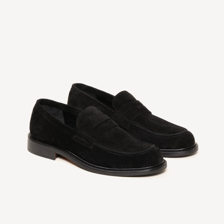 M. Gemi Black Suede Loafers The Gia - Black Suede - M.Gemi main image 4