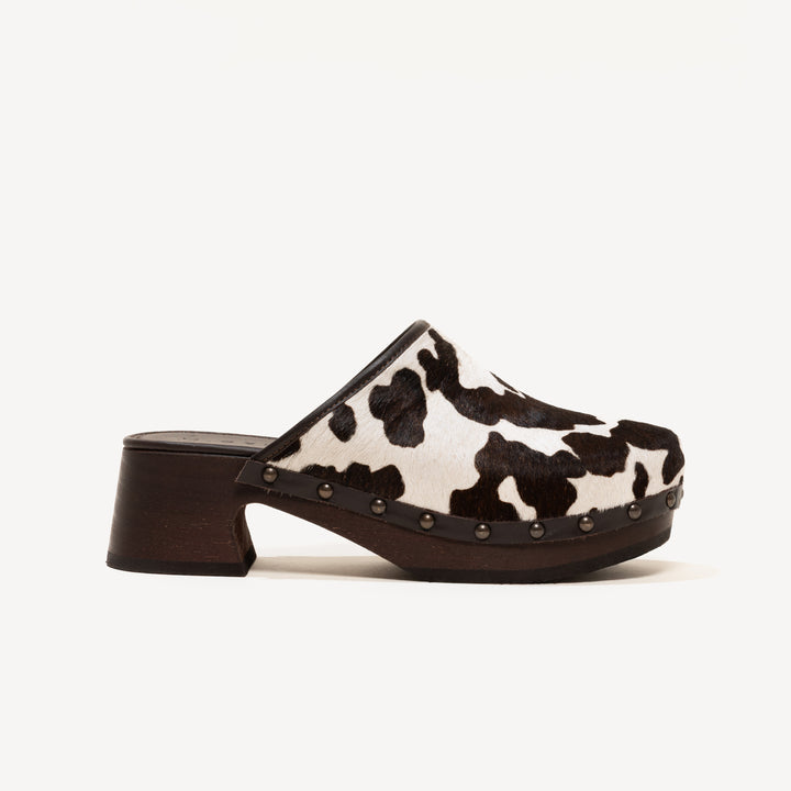The Saba - Espresso & White - Calf Hair - M.Gemi