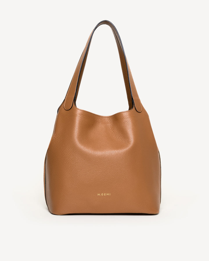 The Rigoletta - Tan - Tumbled Leather - M.Gemi