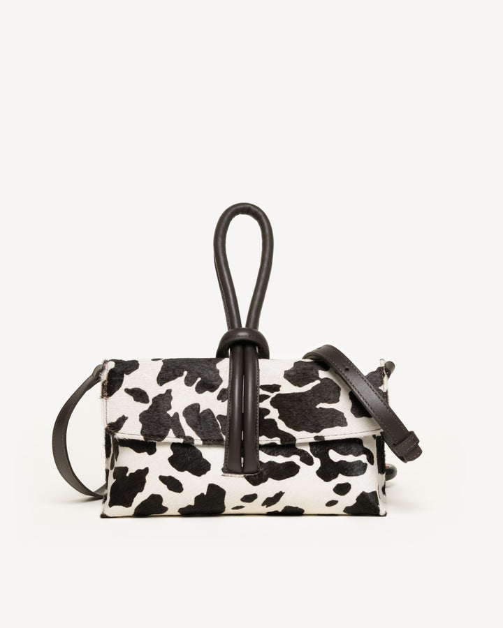 The Francesca Convertible Crossbody - Leopard Print - Suede - M.Gemi