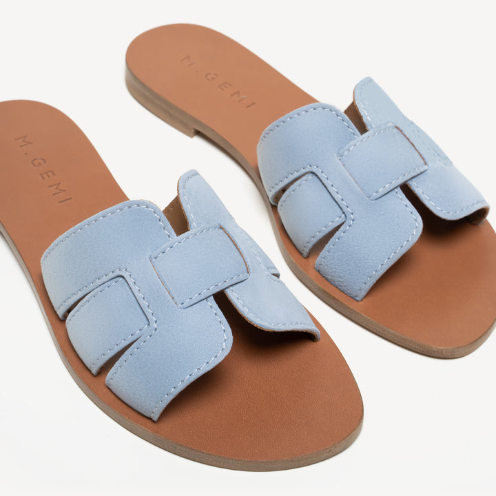 The Mafalda - Blue Denim - Suede - M.Gemi