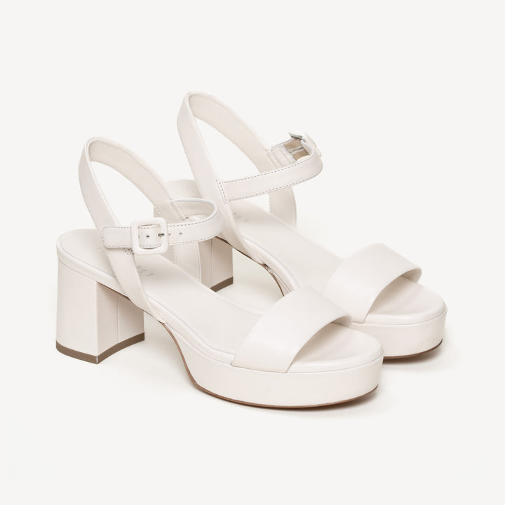 The Lizza Due - Ivory - Leather - M.Gemi