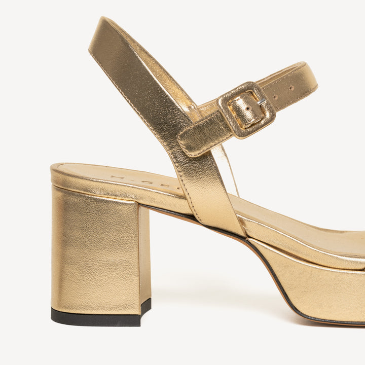 The Lizza Due - Gold - Metallic - Leather - M.Gemi