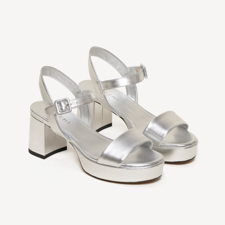 The Lizza Due - Silver - Metallic - Leather - M.Gemi