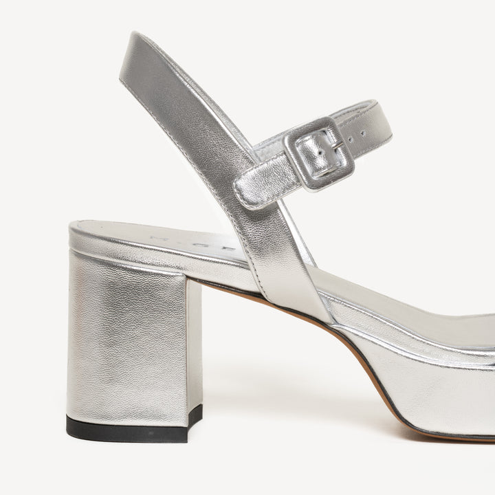 The Lizza Due - Silver - Metallic - Leather - M.Gemi