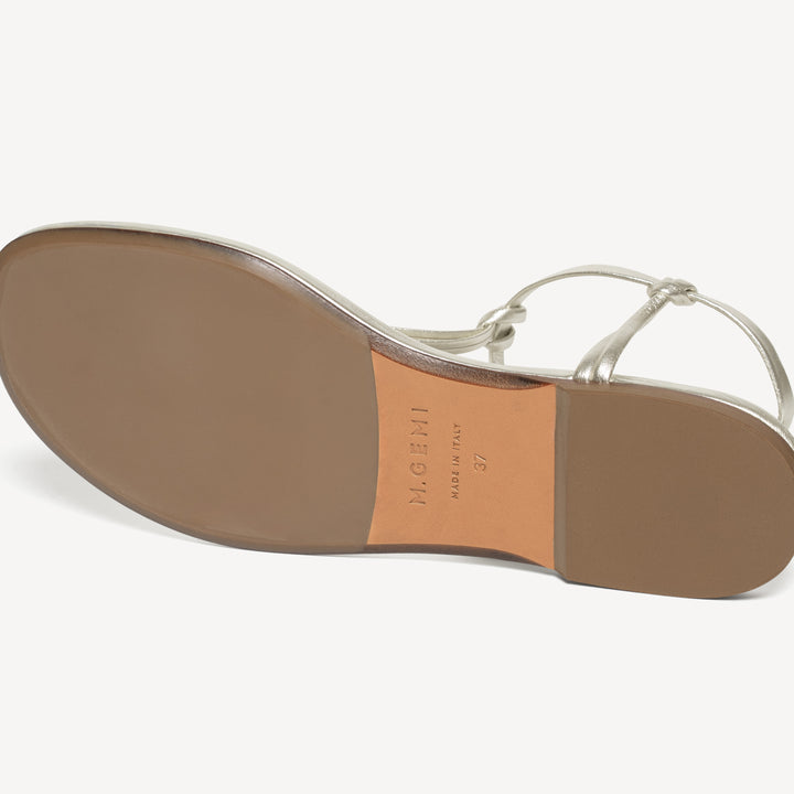 The Annalisa - Platinum - Metallic - Leather - M.Gemi