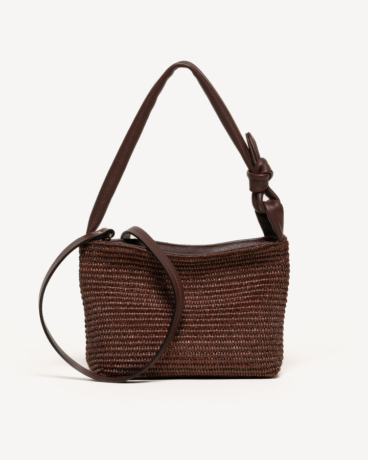 【美品】mame pvc bag / brown The Attilia - Chocolate - Raffia - M.Gemi