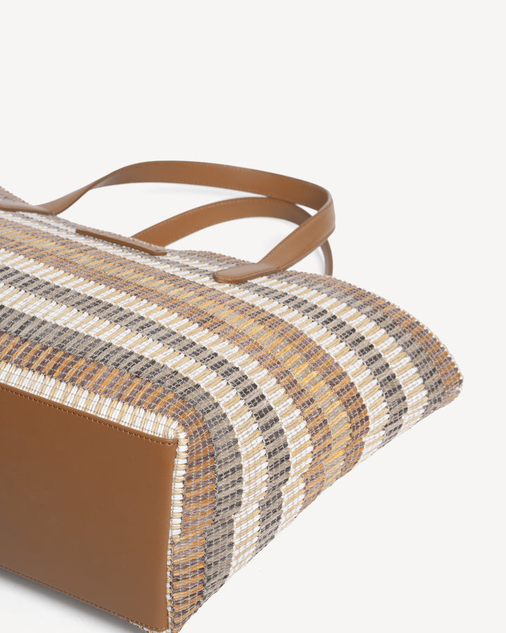 The Raffaella Tote - Multi Natural and Brights - Raffia - M.Gemi