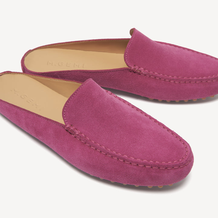 The Felize Mule - Fuchsia - Suede - M.Gemi