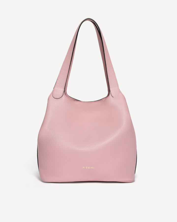 The Rigoletta - Millennial Pink - Tumbled Leather - M.Gemi