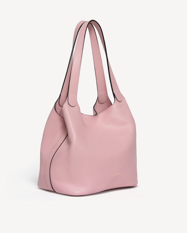 The Rigoletta - Millennial Pink - Tumbled Leather - M.Gemi