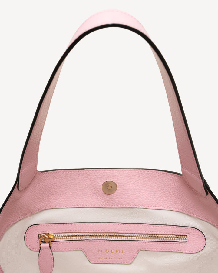 The Rigoletta - Millennial Pink - Tumbled Leather - M.Gemi