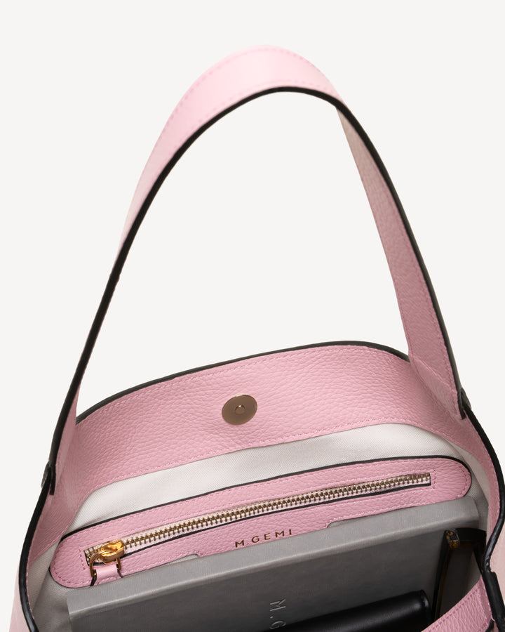The Rigoletta - Millennial Pink - Tumbled Leather - M.Gemi