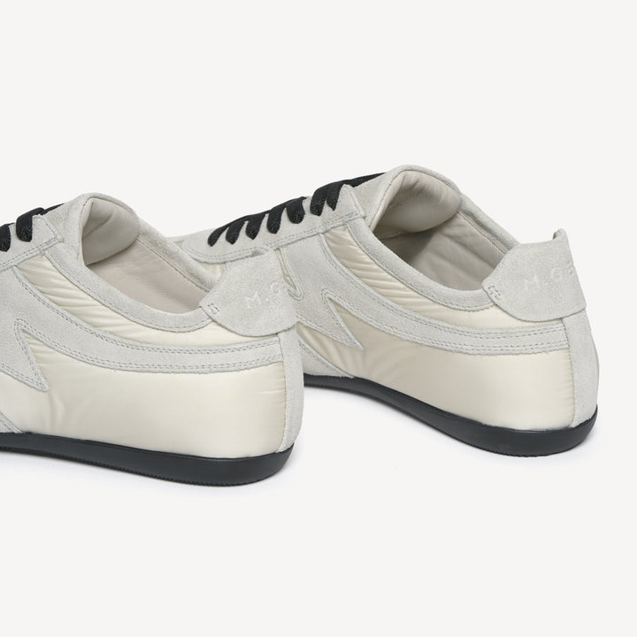 The Rosamaria - Ecru - Nylon - And - Suede - M.Gemi