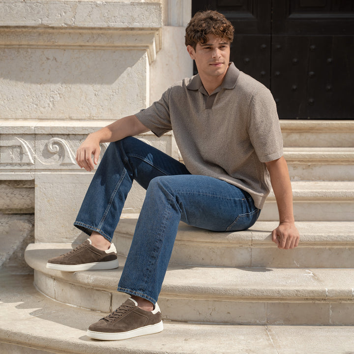 メタモン The Alessandro - Fossil Grey - Suede with Leather - M.Gemi