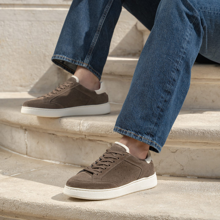 The Alessandro - Midnight Blue - Suede with Leather - M.Gemi