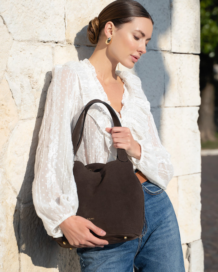 The Rigoletta - Chocolate - Suede - M.Gemi