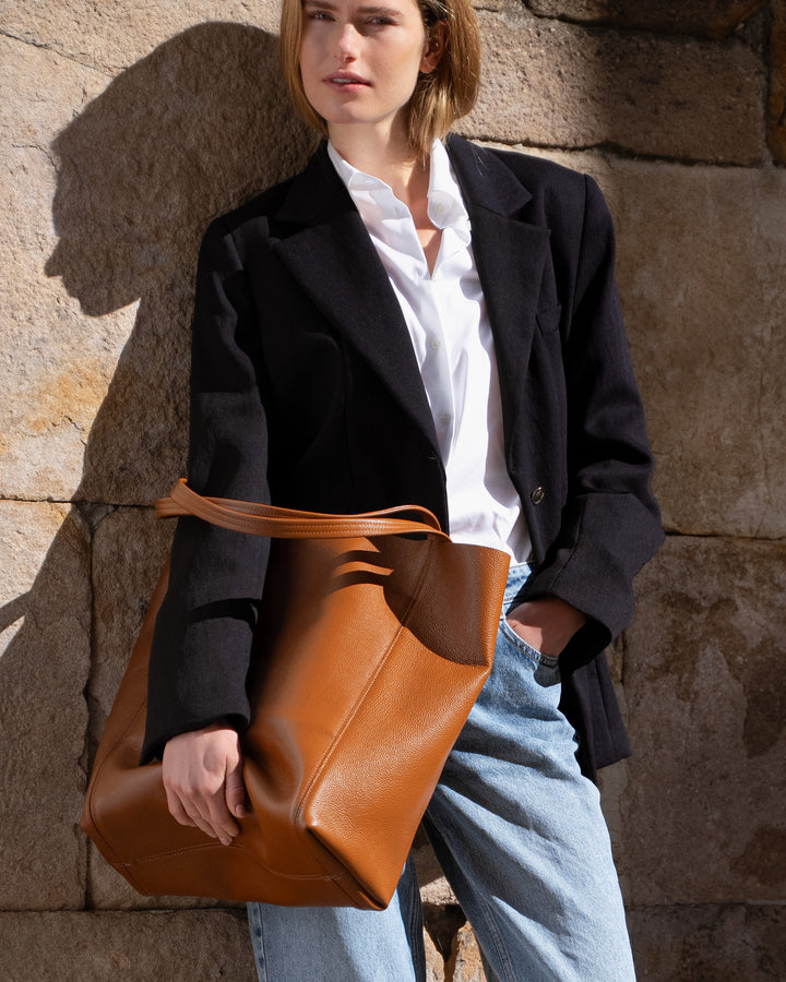 The Lola Tote - Espresso - Leather - M.Gemi