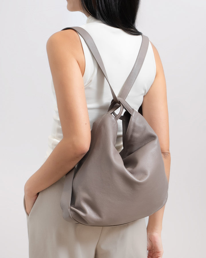 The Laura - Warm Gray - Leather - M.Gemi