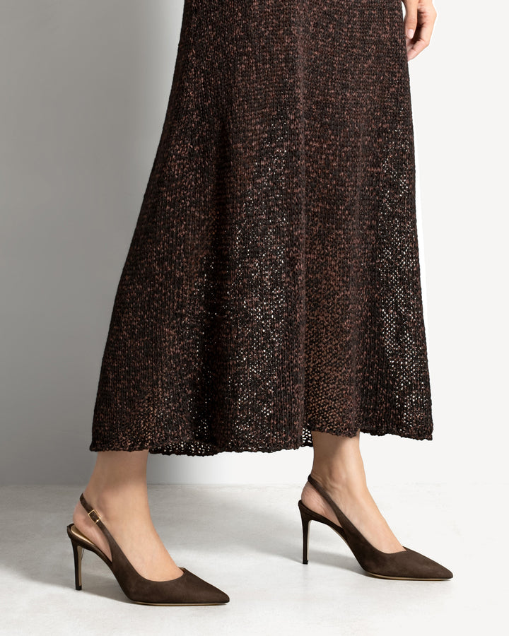 The Valeria 80mm - Chocolate - Suede - M.Gemi