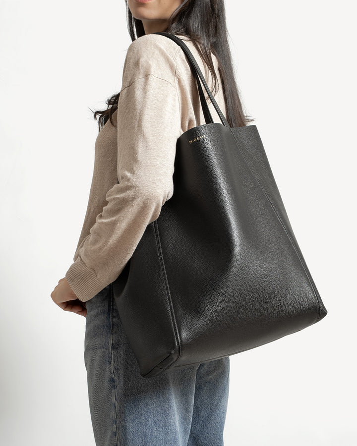 The Lola Tote - Black - Leather - M.Gemi
