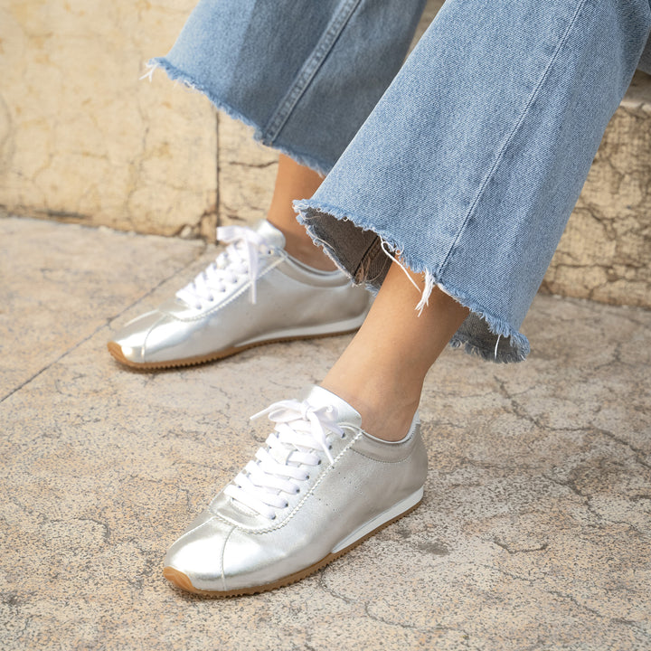 The Morena - Silver - Metallic Leather - M.Gemi