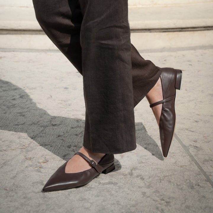 The Loriana - Gunmetal - Metallic Leather - M.Gemi