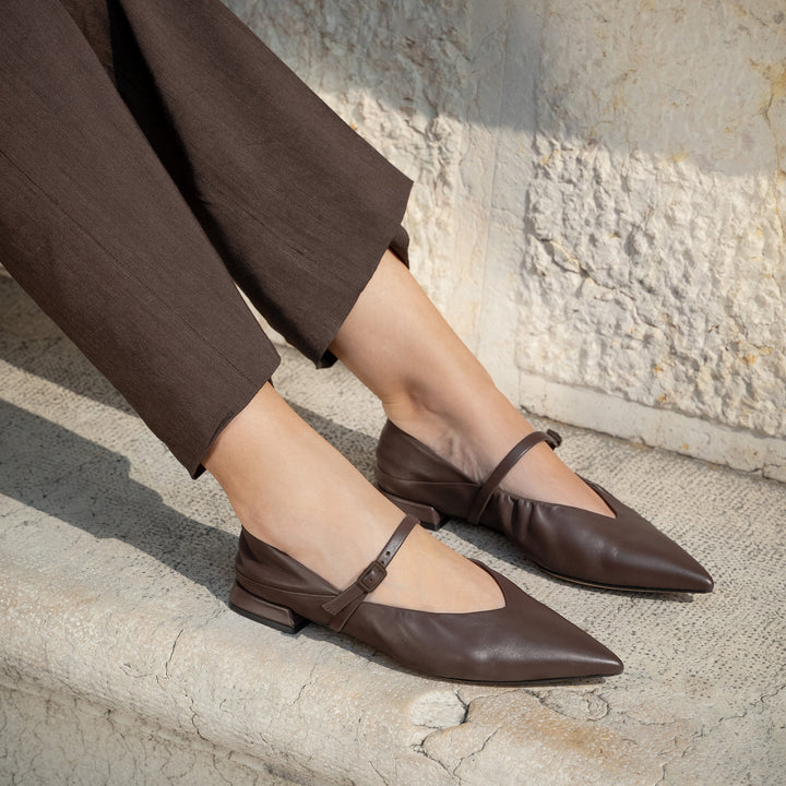 The Loriana - Gunmetal - Metallic Leather - M.Gemi