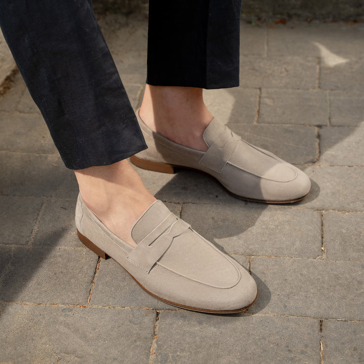 The Sacca Uomo - Dark Sandstone - Suede - M.Gemi display picture 1