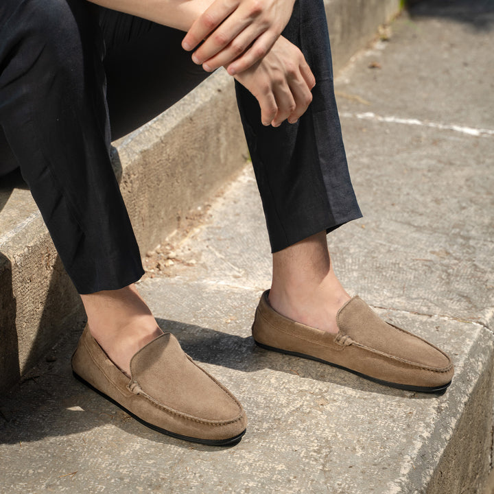 The Felize Shearling Uomo - Black - Croco Printed Leather - M.Gemi