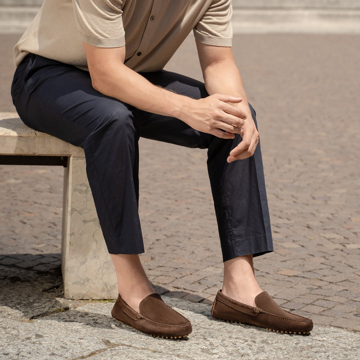 The Felize Uomo - Midnight Blue - Suede - M.Gemi