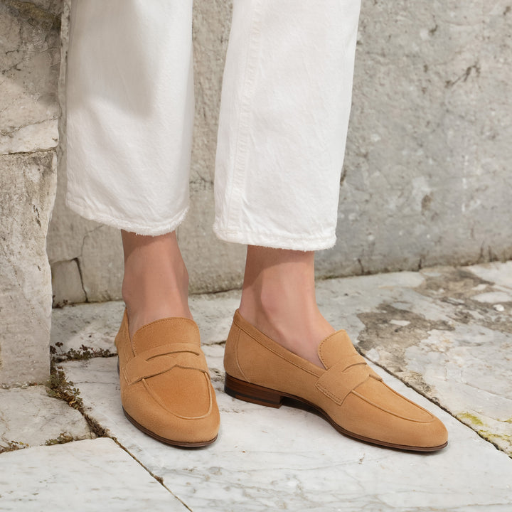 Donna【新品】 26cm Skate Loafer The Sacca Donna - Luggage - Suede - M.Gemi