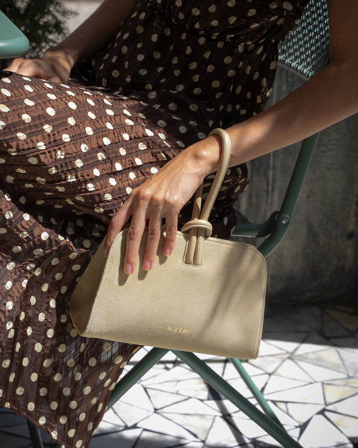 The Doppio - Latte - Suede and Leather - M.Gemi