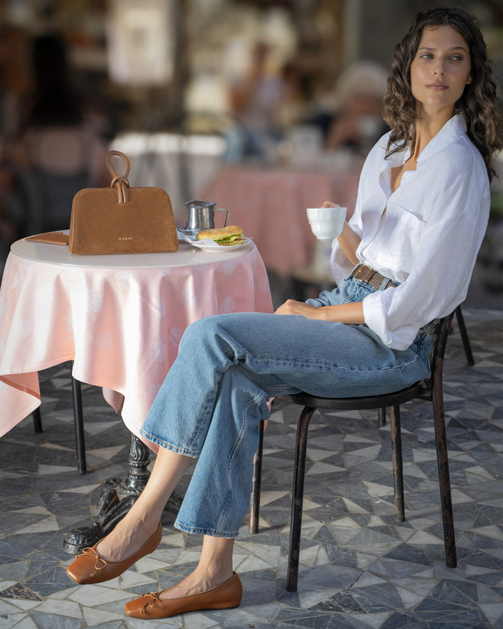 The Doppio - Saddle - Suede and Leather - M.Gemi